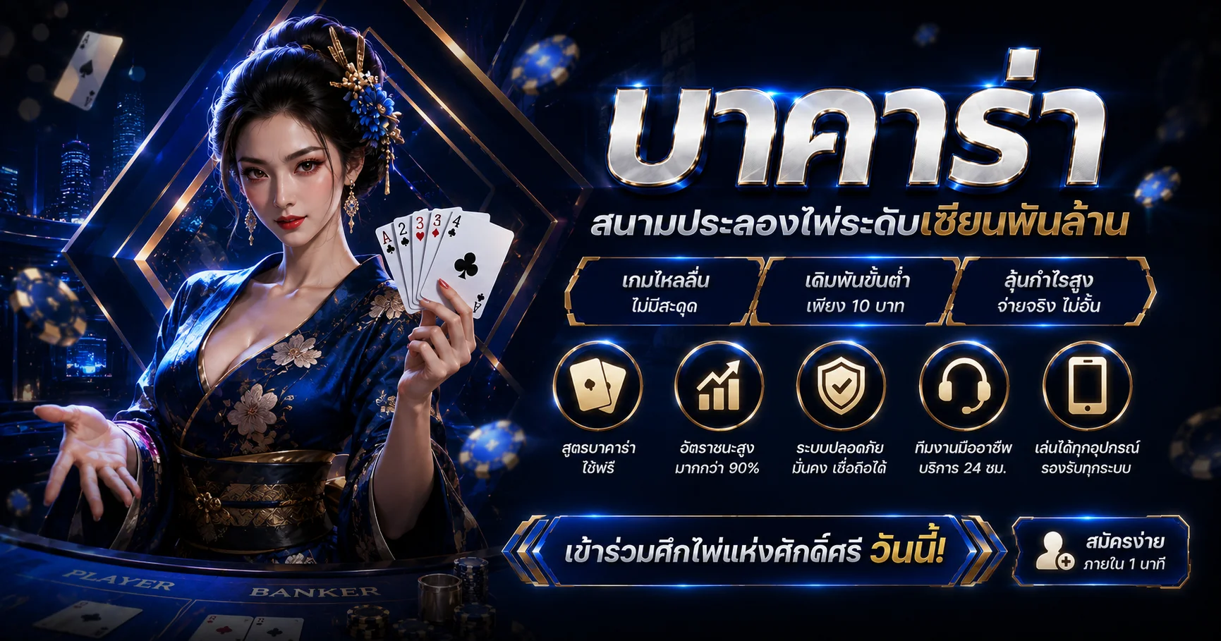 คาสิโนออนไลน์ KT99 บาคาร่า รูเล็ต เกมถ่ายทอดสด