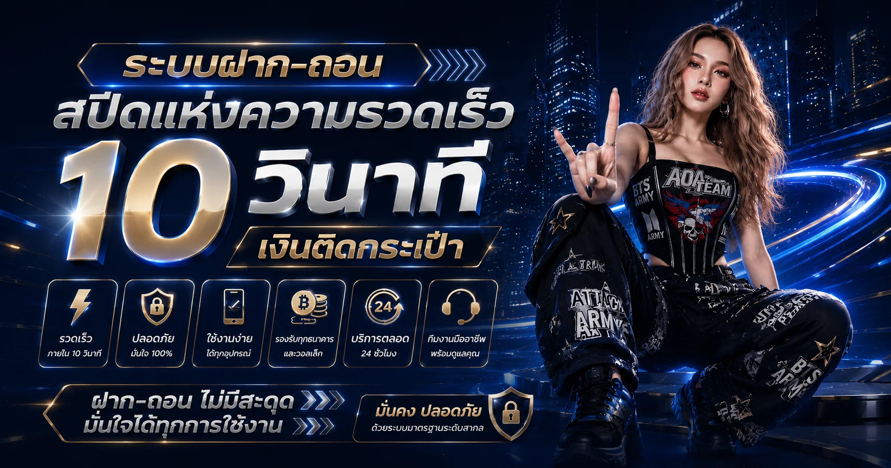 ระบบฝากถอนออโต้ KT99 รองรับวอเลทและธนาคาร